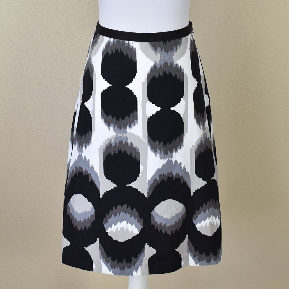Boden Printed Knee Length A-Line Skirt - 6
